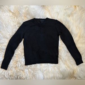 Jenni Kayne Black Linen Crewneck